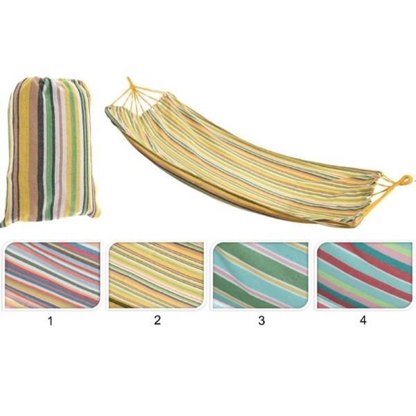 HAMMOCK WITH STRIPES 200X100CM 4 DESIGNS