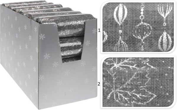 DECO FABRIC JUTE 14X270CM - ASSORTED COLORS