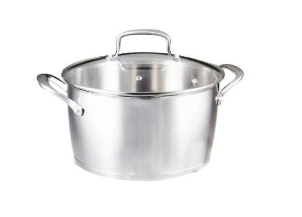 TSD CASSEROLE 18/10 STAINLESS STEEL WITH LID 20CM