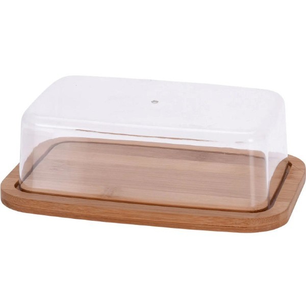 BUTTER DISH WITH PLASTIC LID