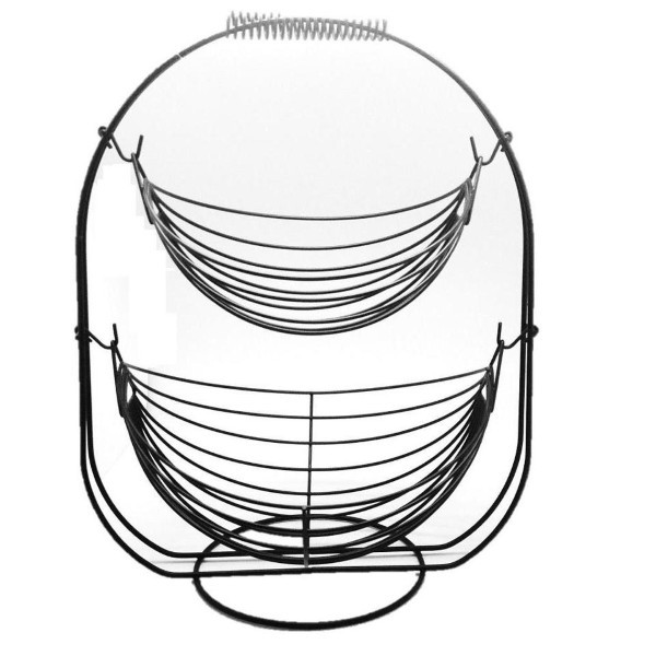 ESPIEL FRUIT BASKET DBL BLACK 25 X 19CM