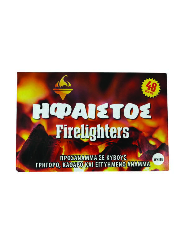 IFAISTOS FIRELIGHTERS IN CUBES 48 PCS