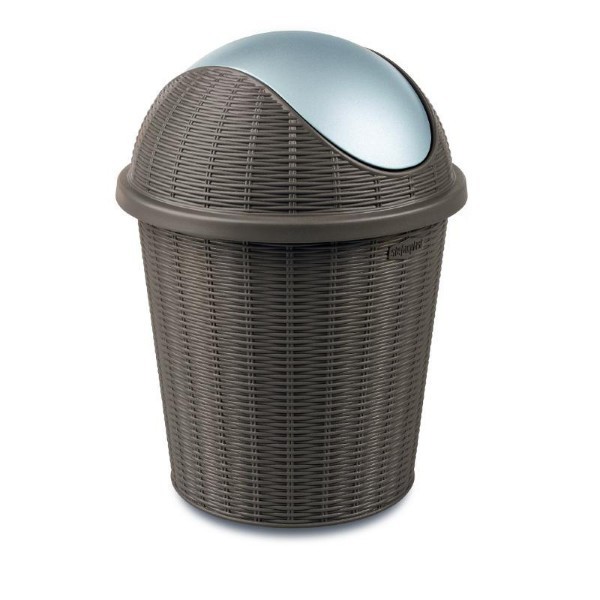 STEFANPLAST ELEGANCE SWING BIN 10L - DARK GREY