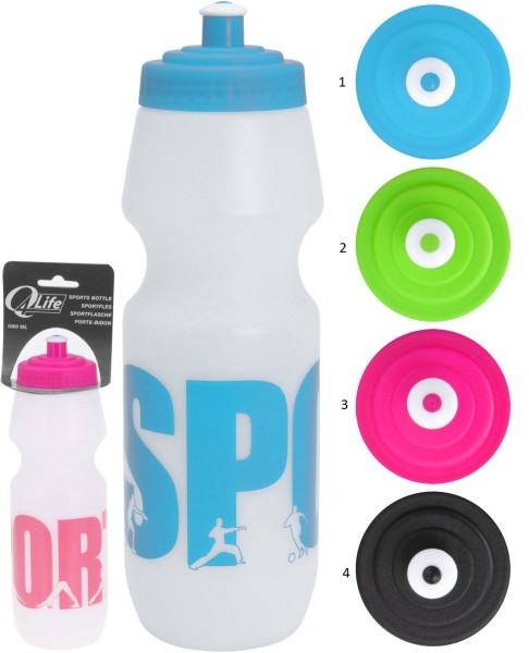 SPORTS BOTTLE WTH LID 1 LITER