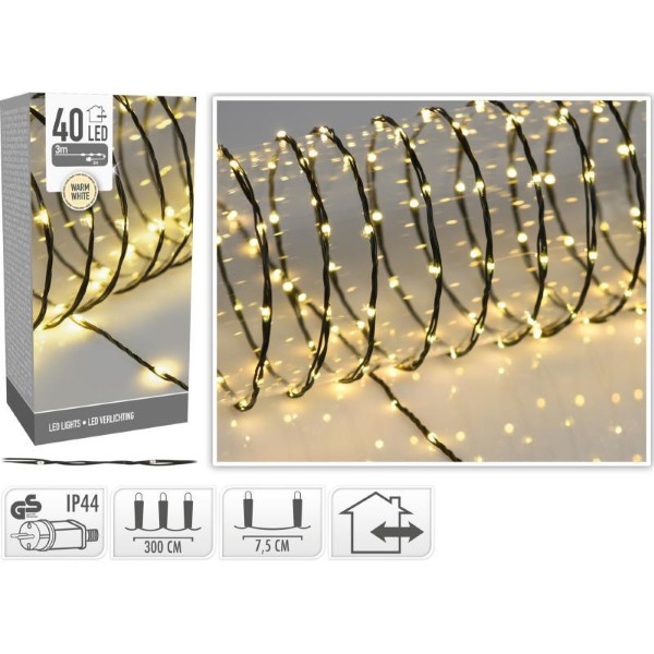 LED LIGHTS 40LED - WARM WHITE