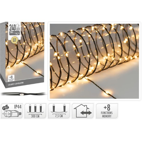 LED LIGHTS 240LED - EXTRA WARM WHITE