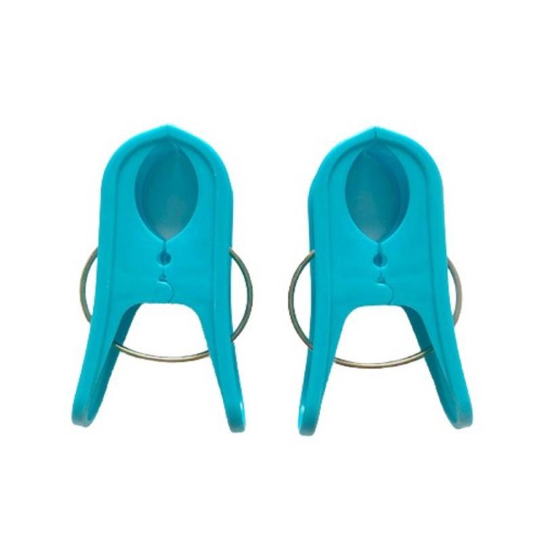BEACH TOWEL CLIP - 2PCS - SKY BLUE
