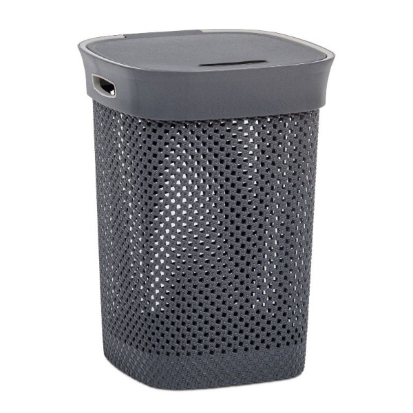 DEA LAUNDRY HAMPER WOOLLY 50L - ANTRACITE/GREY