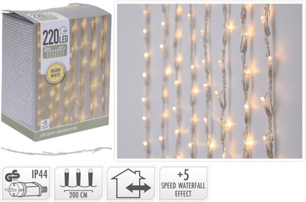 CHRISTMAS LED CURTAIN LIGHT 220 LED
