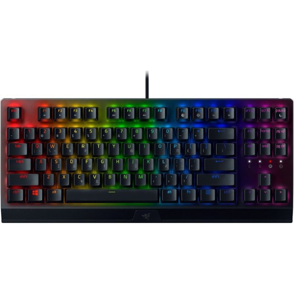 RAZER BLACKWIDOW V3 TENKEYLESS MECHANICAL GAMING KEYBOARD GREEN LAYOUT &amp; SWITCHES