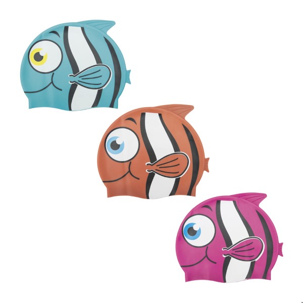BESTWAY 26025 Lil BUDDY SWIMMING CAP 3 ASSORTED DESIGNS