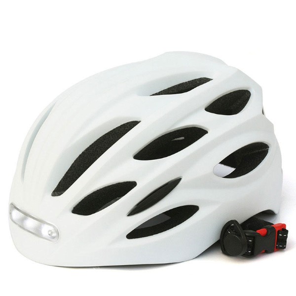 ALOHACYPRUS RECHARGEABLE ELECTRIC HELMET WITH LED LIGHT MEDIUM WHITE