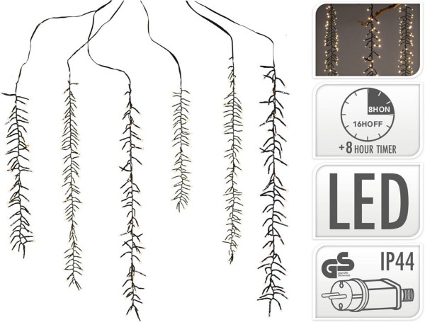 CLUSTER CASCADE 480LED WARM WHITE