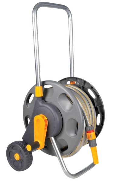 HOZELOCK 45M WHEELED HOSE REEL &amp; 20M HOSE