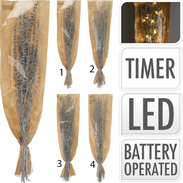 BRANCHES LED SILVER 4 DESIGNS