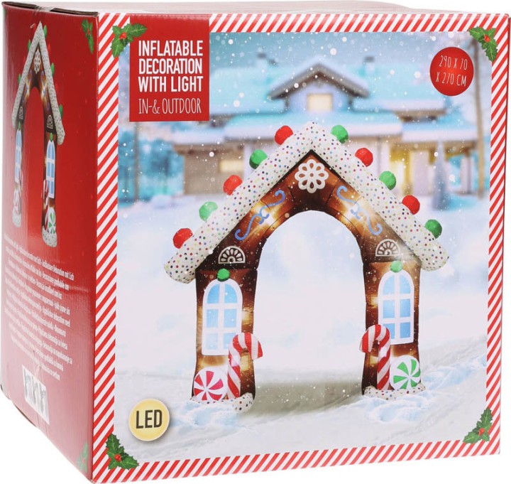 CHRISTMAS INFLATABLE GINFERBREAD HOUSE