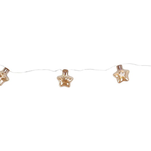 STAR GARLAND 12LED WARM WHITE AMBER