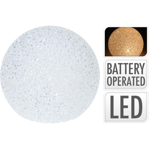 DECORATIVE BALL WITH LED 18CM