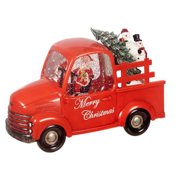 CHRISTMAS DECORATIVE CAR 19CM