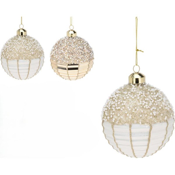 GLASS BALL 10CM - ASSORTED COLORS