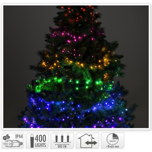 CLUSTER LIGHTS 400LED - MULTICOLOR