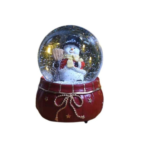 CHRISTMAS MUSIC GLOBE 14CM - ASSORTED DESIGNS