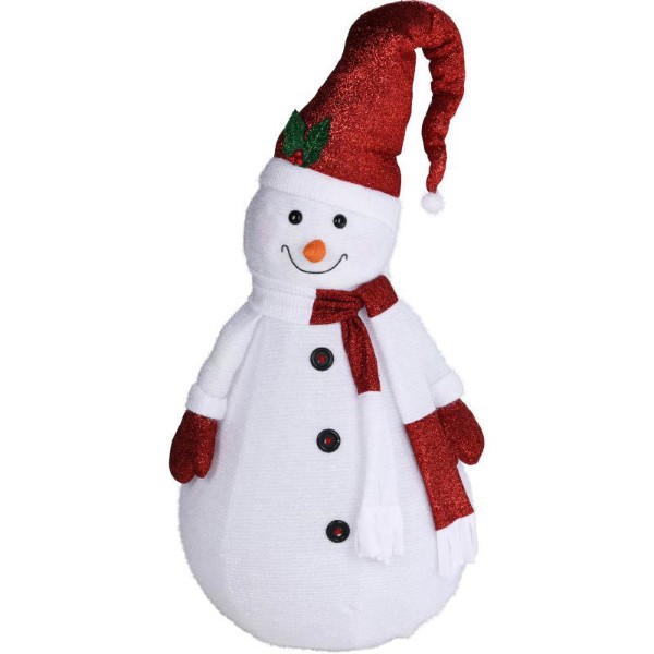 STANDING SNOWMAN WITH 20LED 140CM