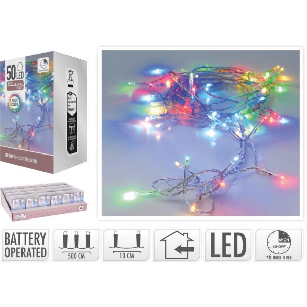 LED LIGHTS 50LED 5M - MULTICOLOR
