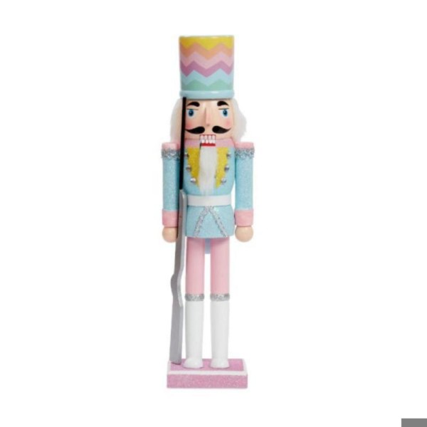 DECORATIVE PASTEL NUTCRACKER 38CM - ASSORTED DESIGNS