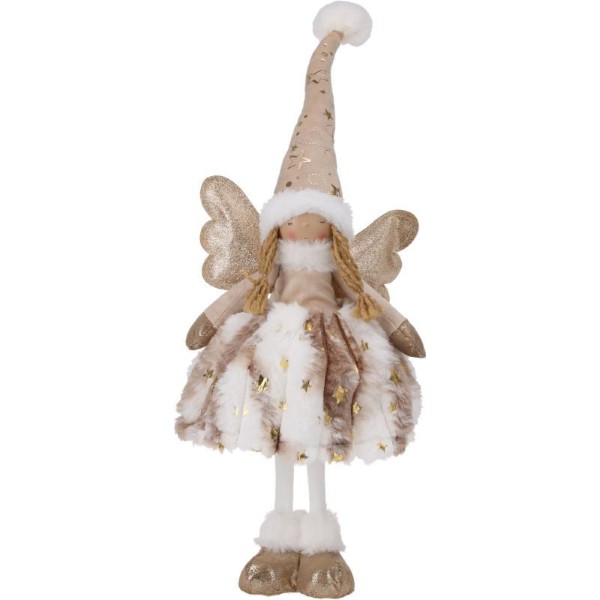 ANGEL GIRL WΙΤΗ LED 50CM - GOLD