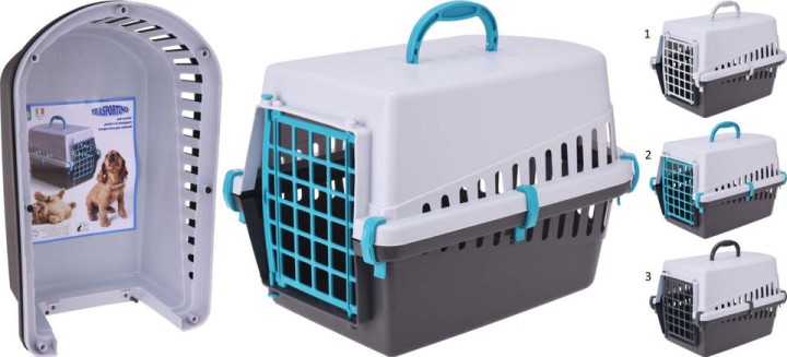 ANIMAL TRANSPORTER 3 ASSORTED COLORS 50X33X17.5CM
