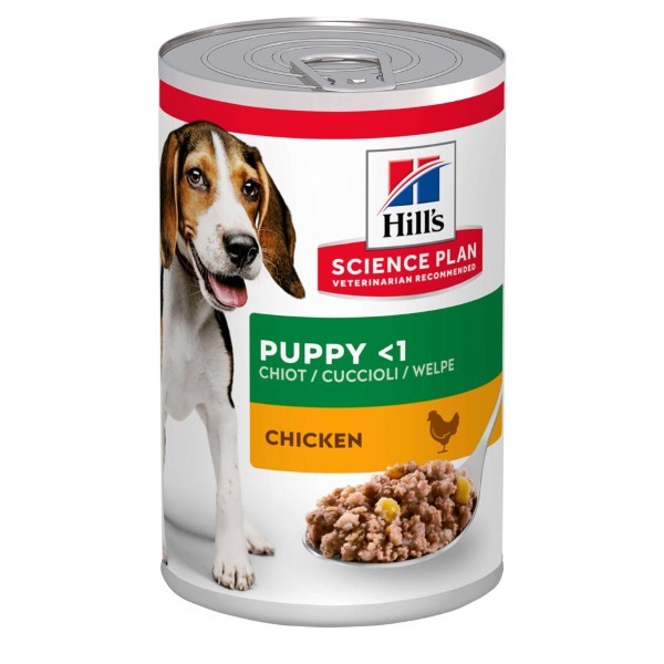 HILLS SCIENCE PLAN CANINE PUPPY CHICKEN TIN 370GR