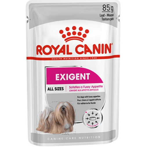 ROYAL CANIN MINI DOG WET FOOD EXIGENT POUCH 85GR