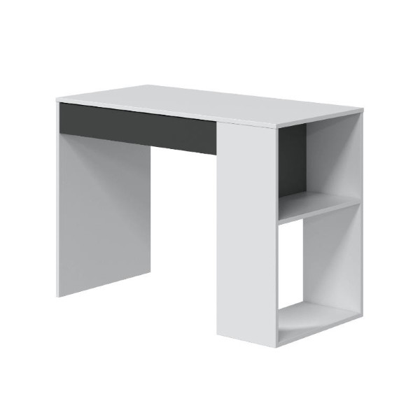 MASTER CORNER OFFICE DESK - WHITE / BLACK