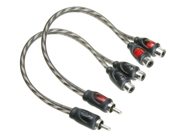 AUDIO CABLE 1 MALE / 2 FEMALE 30CM
