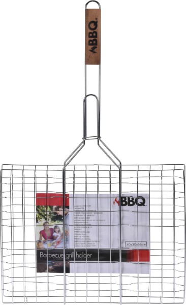BBQ GRILL WITH WOODEN HANDLE 40X30X66CM
