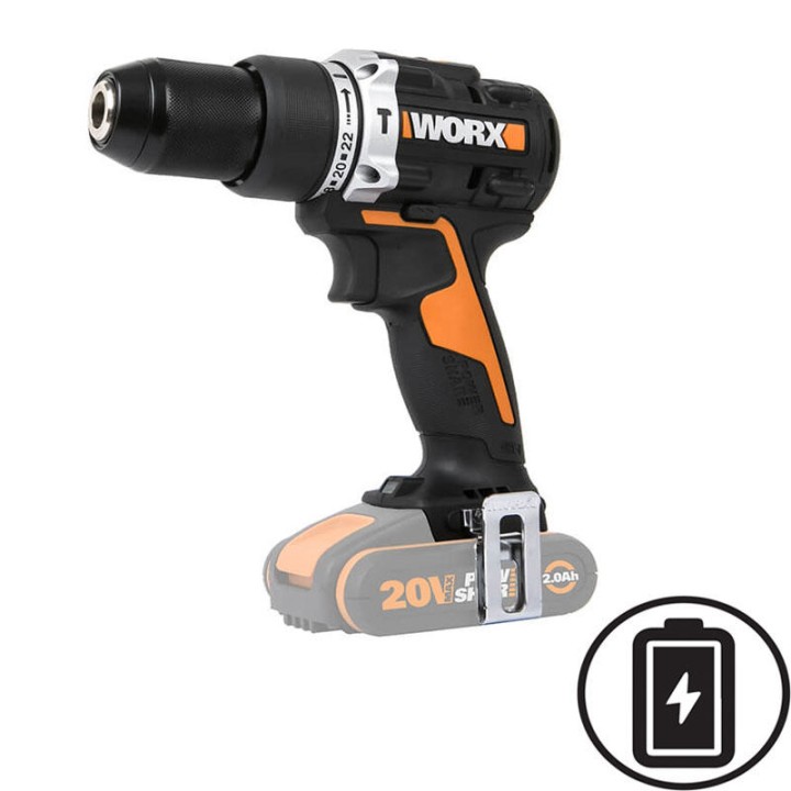WORX WX352.9 CORDLESS IMPACT DRILL WITH BRUSHLESS MOTOR SOLO 20V