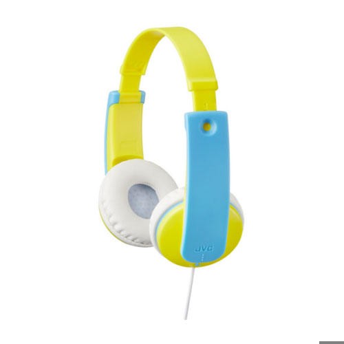 JVC KIDS AROUND EAR HEADPHONES YELLOW/ LIGHT BLUE