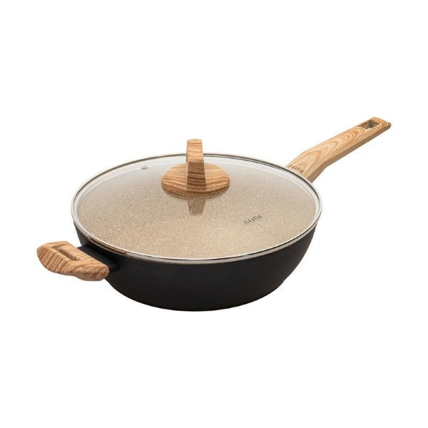 ESTIA EARTH LOW CASSEROLE WITH LID 28CM 4L
