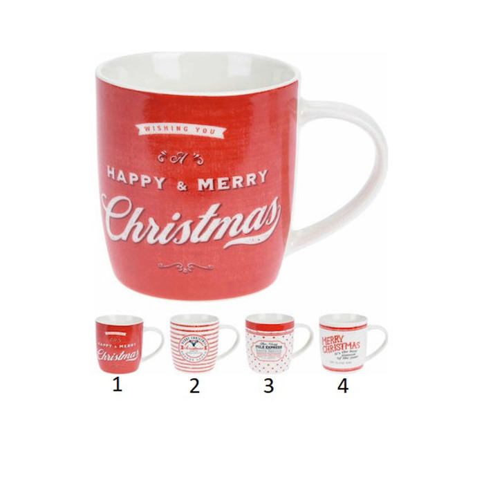 CHRISTMAS MUG NEW BONE 200ML - ASSORTED DESIGNS