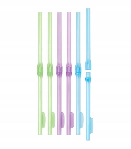 SISTEMA HYDRATION BOTTLE REUSABLE DRINKING STRAWS 6PCS