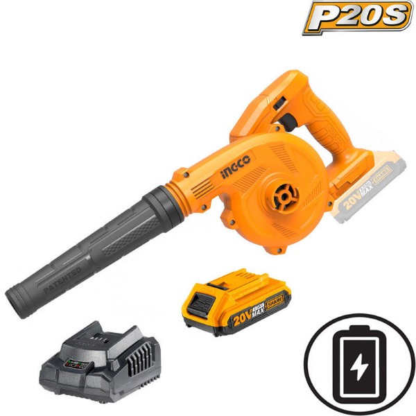 INGCO 20V LI-ION BLOWER WITH 2AH BATTERY AND CHARGER