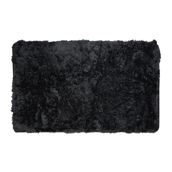 ESTIA FLUFFY BATH MAT 80X50CM BLACK
