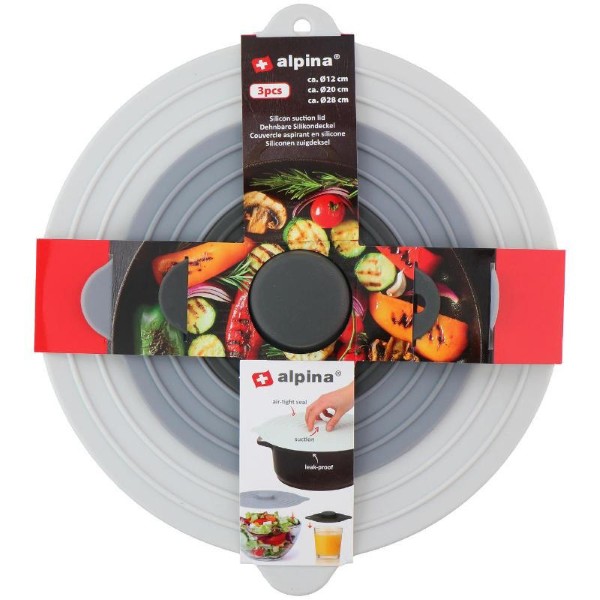 ALPINA SILICONE LID SET 3PCS