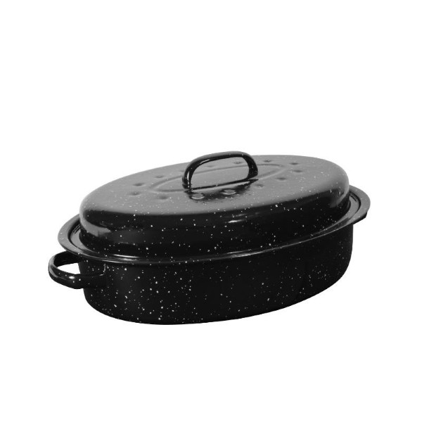 ESTIA ROASTER ENAMEL WITH RACK 42CM X 32CM