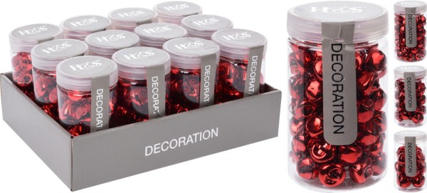DECORATIVE BELLS RED - ASSORTED SIZES