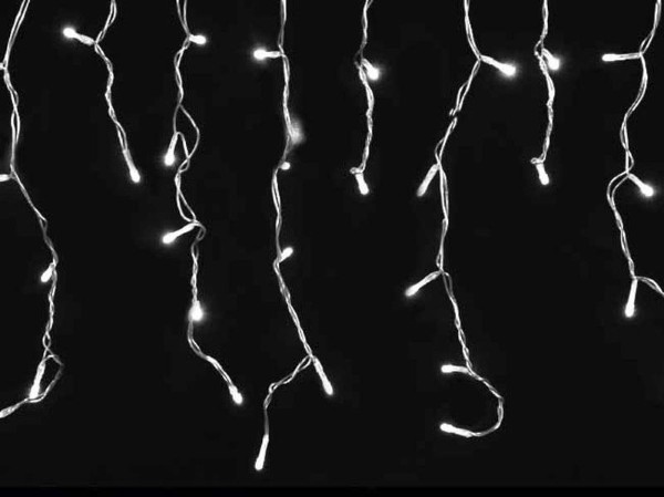 XMAS LED ICICLE 144L 3M EXTENDABLE COLD WHITE