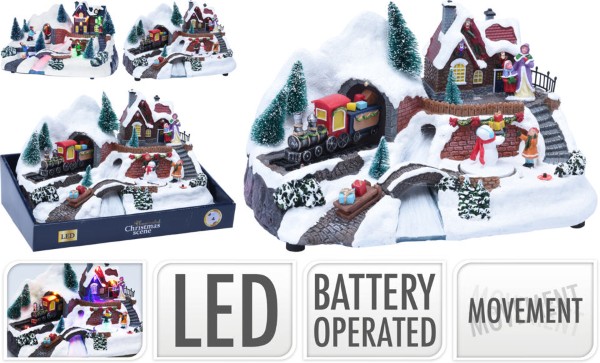 XMAS SCENE LED AND MOVEMENT