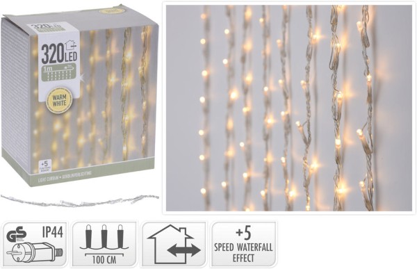 CHRISTMAS LED CURTAIN LIGHT 320LED