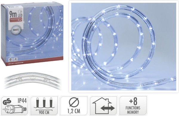 ROPE LIGHT LED 9MTR WHITE